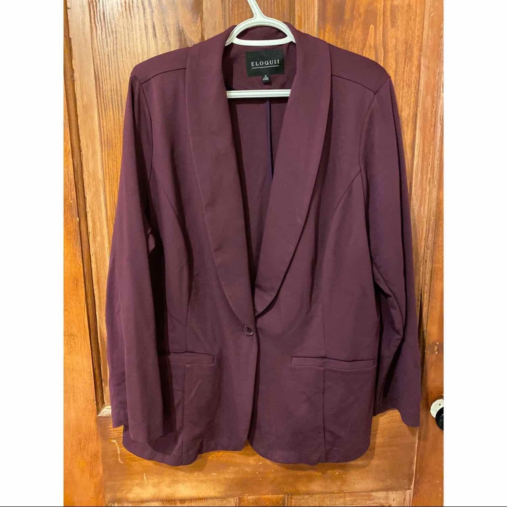 Eloquii Plum Blazer size 18